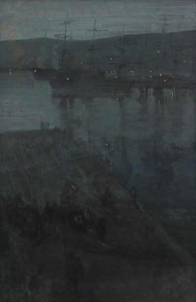 ブルーとゴールドのノクターン-バルパライソ 作： James Abbott McNeill Whistler